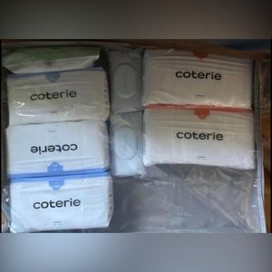 Coterie Diapers and wipes